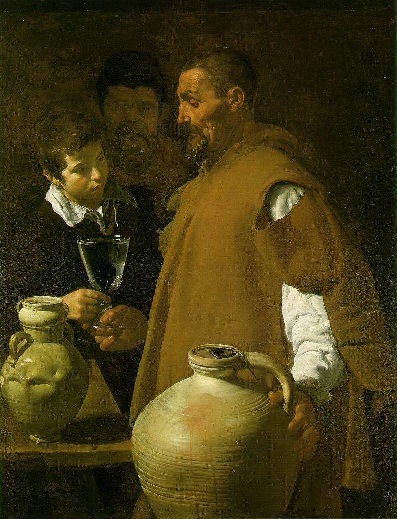 VELAZQUEZ, Diego Rodriguez de Silva y The Waterseller of Seville